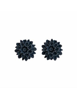 Flowerski náušnice - anthracite