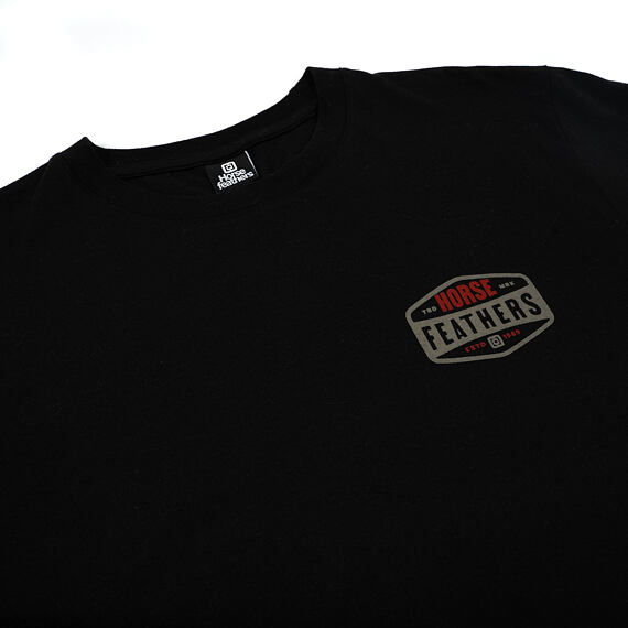 Horsefeathers tričko Hexagon II - black