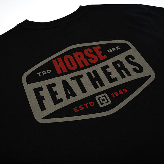 Horsefeathers tričko Hexagon II - black