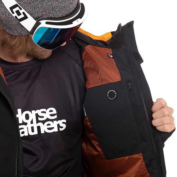 Horsefeathers bunda Blake - black/blue mirage
